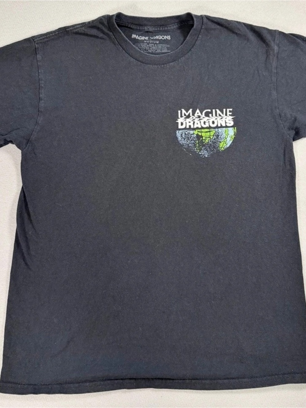 Imagine Dragons Mercury World Tour Dateback T-Shirt Black Medium